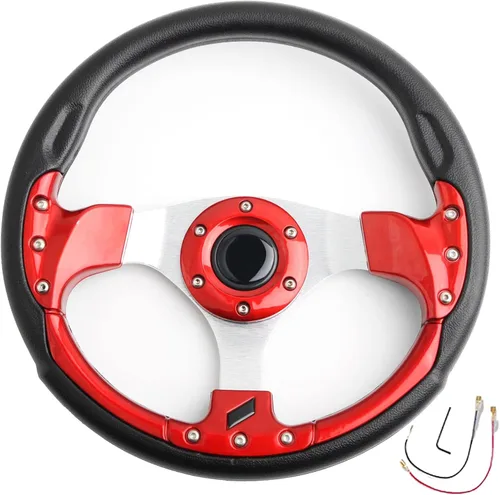 Miniatura 8 de Volante clásico azul para carrito de golf para Club Car DS y Precedent, EZGO, Yamaha, Universal, para autos de carreras/carritos de golf