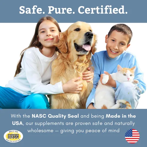 Miniatura 8 de Wholistic Pet Organics Aceite de salmón salvaje de Alaska para perros y gatos, aceite de pescado Omega 3 para perros y gatos, suplemento para piel