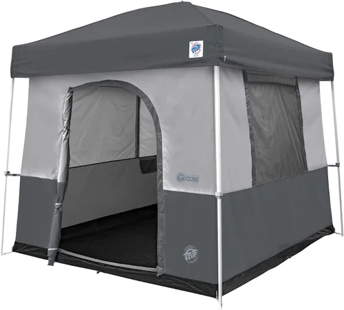 Miniatura 2 de E-Z UP Camping Cube Sport, convierte el toldo de patas en ángulo de 10 pies en tienda de campaña