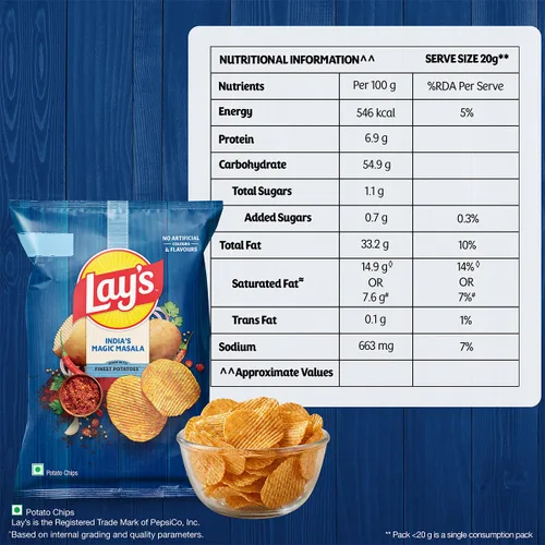Miniatura 9 de Lays Wafers Magic Masala - Paquete de 1.83 oz, India