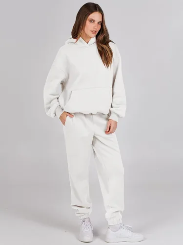 Miniatura 3 de Prinbara Conjunto de 2 piezas para mujer, conjunto de pantalones deportivos de gran tamaño, sudadera con capucha a juego, conjunto de descanso