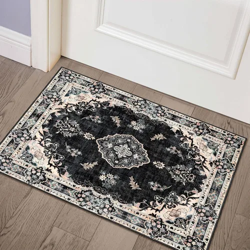 Miniatura 100 de Alfombra Verde MUJOO de 8'x10', Alfombras de Área para Sala de Estar, Alfombras Lavables, Alfombra Grande de Área, Alfombra Boho de Área de 8'x10