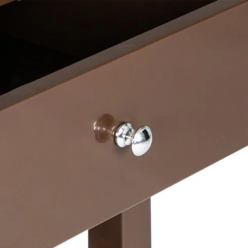 Miniatura 6 de Mesa decorativa de madera para sala de estar, mesa auxiliar de granja con cajón, mesa auxiliar rústica con estante de almacenamiento para espacios