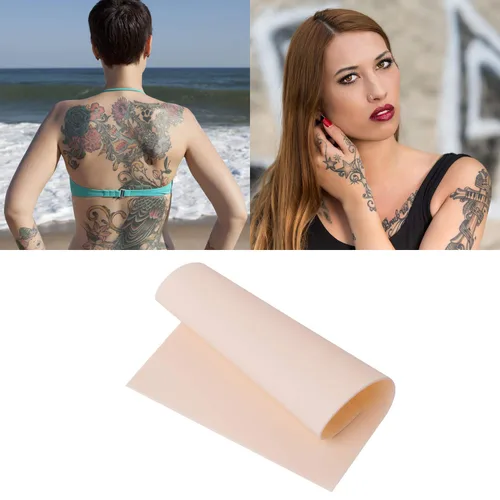 Miniatura 3 de Gospire - Skin de práctica de tatuajes en blanco, 10 piezas de 8 x 6 pulgadas, hoja de práctica para principiantes y artistas experimentados
