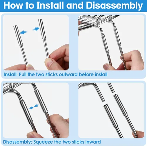 Miniatura 7 de Dreyoo Soporte de filtro de agua de 8 pulgadas de alto por 9 pulgadas de ancho compatible con el sistema de filtro de agua Berkey, soporte de acero