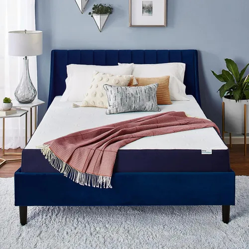 Sleep Innovations Arlo - Colchón de espuma de soporte firme de enfriamiento de 10 pulgadas, tamaño Queen, cama en una caja, espuma de flujo de aire,