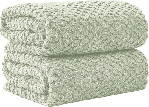 Miniatura 99 de Great Bay Home - Toallas de mano 100% algodón blanco, 6 toallas de baño suaves para manos, altamente absorbentes y de secado rápido, colección