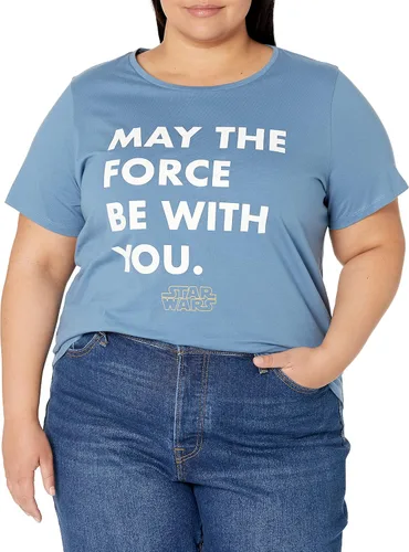 Miniatura 6 de Tienda Essentials Disney Marvel Star Wars Camisetas de manga corta con cuello redondo para mujer, paquete de 2