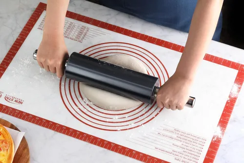 Miniatura 8 de New Star 1029017 - Tapete de silicona antideslizante para repostería, extra grande con medidas, 16 x 26 pulgadas, certificado NSF