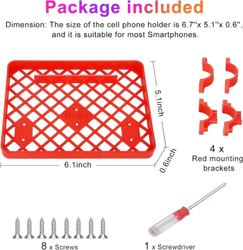 Miniatura 6 de Soporte de teléfono deportivo mejorado para bicicleta Pelotón/Peloton Bike+, soporte de teléfono de plástico seguro y duradero para bicicletas