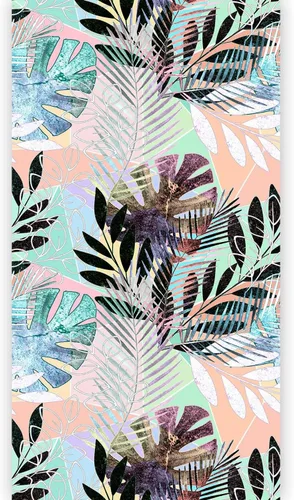 Miniatura 11 de artgeist Mural de pared Tropical de 58 x 110 pulgadas - Mural de pared autoadhesivo para despegar y pegar, calcomanía extraíble, imagen de primera