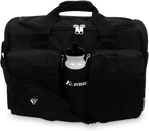 Miniatura 5 de Everest Gimnasio bolsa con bolsillo para ropa húmeda, Negro), S223-BK