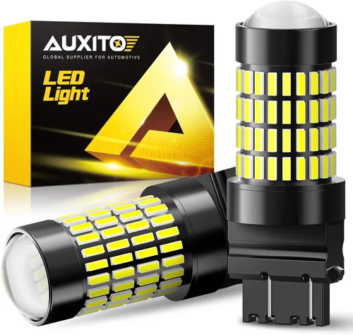 Miniatura 14 de AUXITO Bombilla LED 1157 blanca, superbrillante 2057 2357 7528 BAY15D, bombillas LED para respaldo, señal inversa, intermitente, estacionamiento