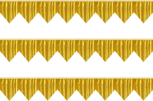 Miniatura 8 de Pancarta 3P con flecos metálicos para colgar en la pared, telón de fondo para desfiles, flotadores, guirnaldas, bodas, fiestas, graduación, clase