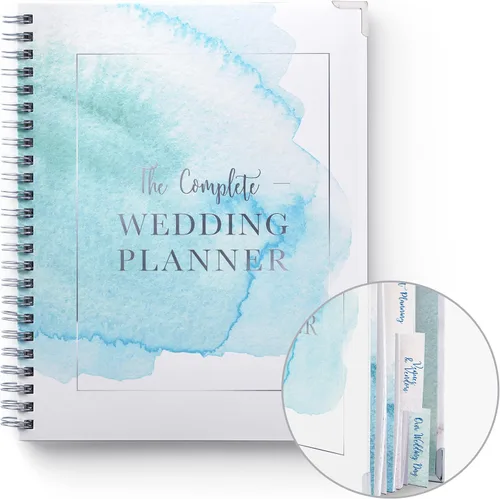 Libro y Organizador de Planificador de Boda de Tu Día Perfecto - Libro de Planificador de Boda - Encuadernación de Planificación Nupcial con