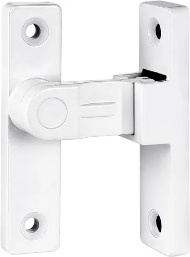 Miniatura 5 de Pestillos de puerta de ángulo recto de 90 grados, hardware de cierre abatible de aleación de zinc blanco, cierres de seguridad de aleación de zinc