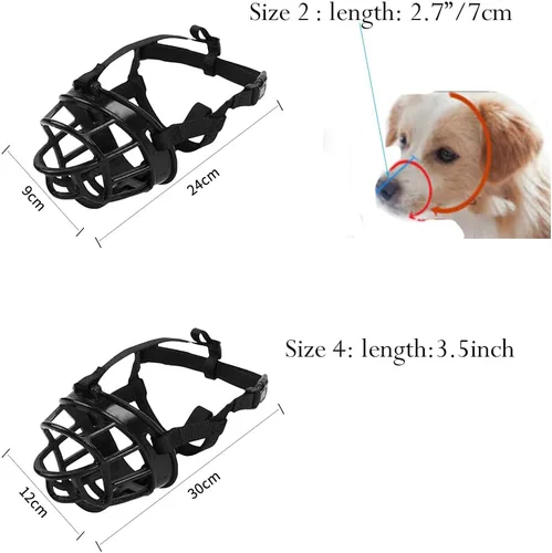 Miniatura 3 de Pitbull Bozales - Cesta antimordeduras para perros grandes y medianos, bozal ajustable Westie Springer Spaniel, bozal de entrenamiento transpirable