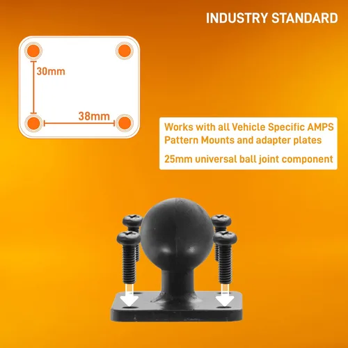 Miniatura 4 de iBOLT TabDock BizMount AMPS Tablet Drill Base Mount 7-10" Metal para camiones