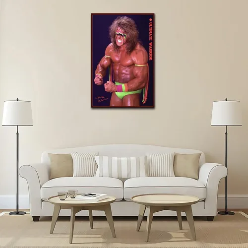 Miniatura 4 de Póster Ultimate Warrior de los años 80, superestrella de la lucha libre, clásico, retro, arte de pared, estética, decoración de habitación, pintura
