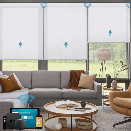 Miniatura 24 de Cortinas enrollables inteligentes de filtrado de luz motorizadas compatibles con HomeKit, persianas inteligentes para ventanas con 1% de apertura