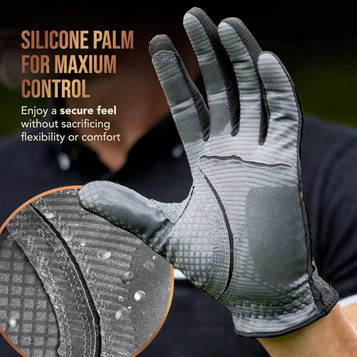 Miniatura 3 de Copper Tech Men’s Golf Gloves (2 Packs) - Joint Support for Golfers with Copper Compression-Comfort & Joint- Friendly - Golf Gloves Men