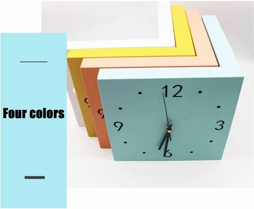 Miniatura 4 de CLOUDEMO Reloj de esquina de doble cara, reloj de pared de esquina de doble cara, reloj de pared de esquina luminoso con sensor con escala numérica
