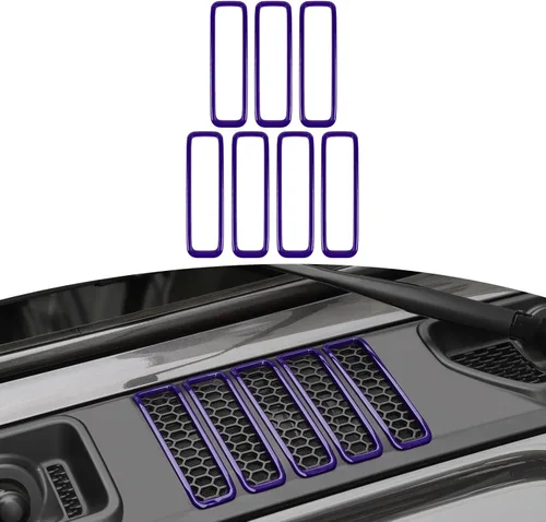 Miniatura 12 de RT-TCZ para Rejilla de Capó de Capó de Jeep JL para Jeep Wrangler JL JLU 2018-Actual para Gladiator JT 2020-Actual Accesorios Exteriores de Fibra