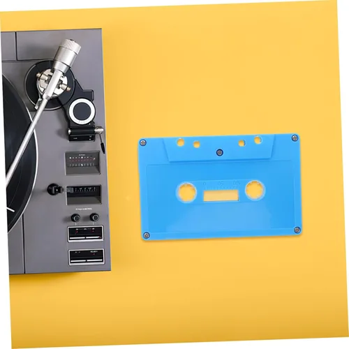 Miniatura 5 de Centro de mesa de fiesta de música, decoración de cinta de casete retro, cintas de casete en blanco para bricolaje Azul (Sky-Blue)
