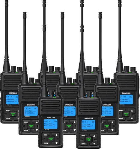 Miniatura 11 de SAMCOM Radios de 2 vías FPCN30A Radios bidireccionales de largo alcance recargables 5 vatios UHF programables Radios de mano profesionales Walkie