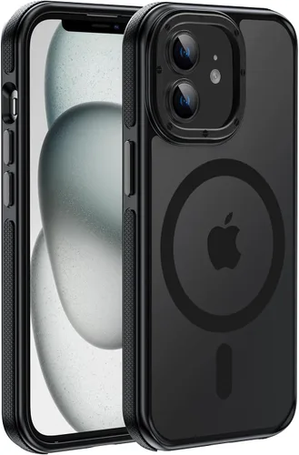 Miniatura 39 de Funda magnética fuerte para iPhone 12 Pro Max [Protección de grado militar de 10 pies] Compatible con MagSafe, funda protectora a prueba de golpes