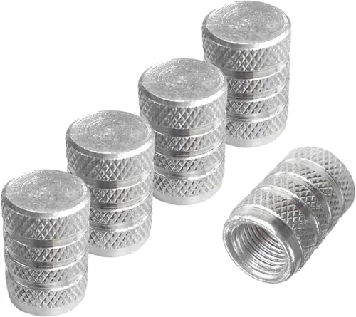 Miniatura 15 de Ziciner 5 PCS Tapas de Válvula de Neumático de Automóvil, Juego de Tapas de Aire de Aluminio, A Prueba de Polvo y Resistentes a la Corrosión, Púrpura