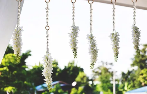 Miniatura 4 de Extensores colgantes de macramé para plantas colgantes (16 pulgadas, paquete de 6)