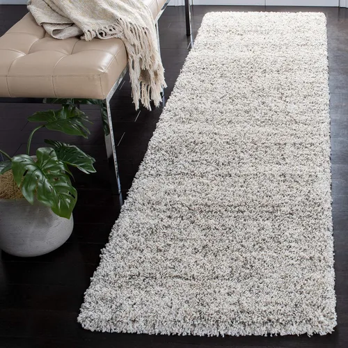 Miniatura 6 de SAFAVIEH Hudson Shag Collection - Alfombra decorativa de 2 x 3 pies, color marfil y azul marino, no desprende pelusa y de fácil cuidado, 2 pulgadas