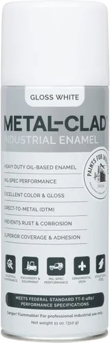 Miniatura 24 de Aerosol de galvanizado en frío de alto brillo de Paints For Industry - Pintura en aerosol de esmalte industrial para acero y metal - Caja de 12