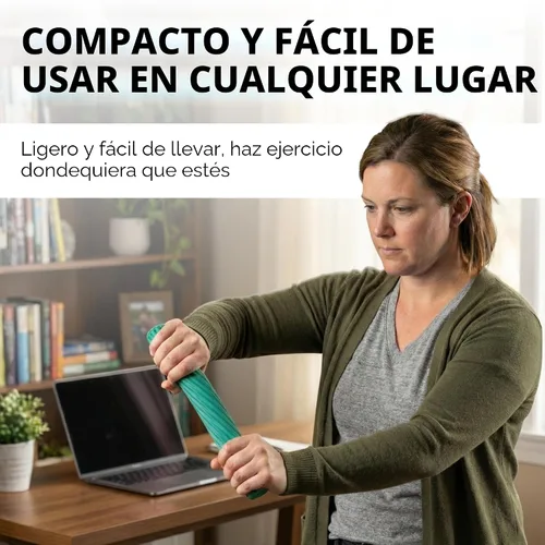 Miniatura 6 de THERABAND FlexBar - Barra para terapia de codo de tenista, alivia el dolor de la tendinitis y mejora la fuerza de agarre, barra de resistencia