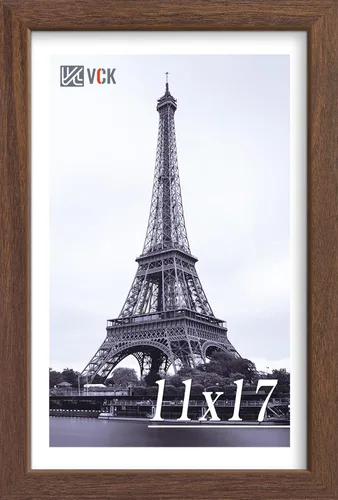 Miniatura 81 de VCK Portarretratos de madera negra de 5 x 7 pulgadas, para colgar en la pared, galería o mesa, 1 paquete