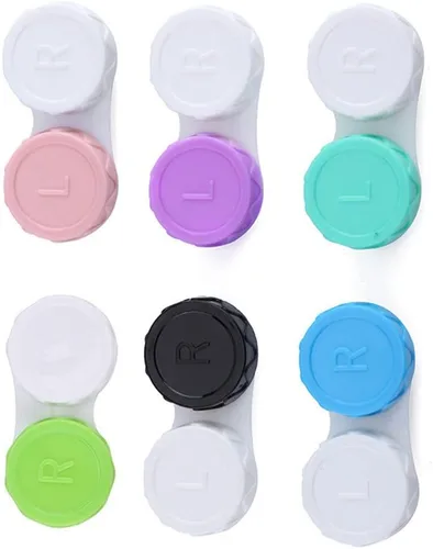 Miniatura 6 de Caja de lentes de contacto cosmética para lentes de contacto de 4 uds., estuche para lentes de contacto para ojos, kit de viaje, contenedor