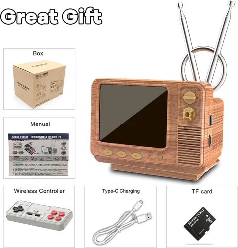 Miniatura 7 de Mini consola de juegos de mano retro para TV, juegos clásicos con licencia JALECO, juguete portátil para juegos con tarjeta TF para ampliar