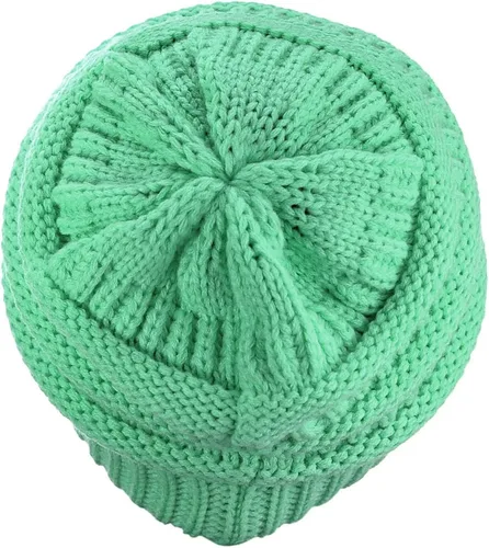 Miniatura 233 de C.C Trendy Warm Chunky Soft Stretch Cable Knit Beanie