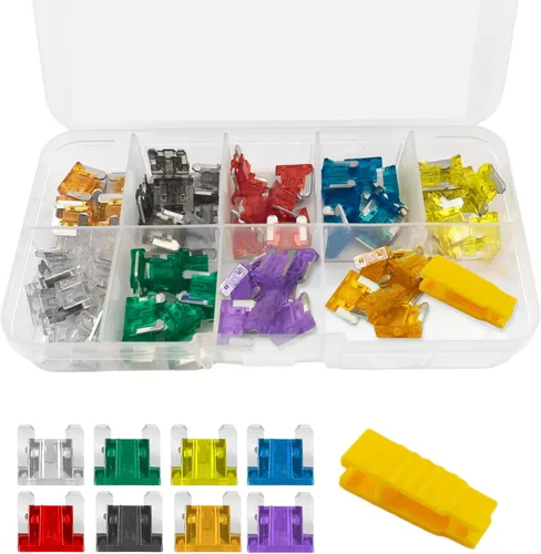 Miniatura 8 de Kit surtido de fusibles estándar de 70 piezas, 5A, 7.5A, 10A, 15A, 20A, 25A, 30A, mini fusibles de inserción coloridos para automóvil, barco