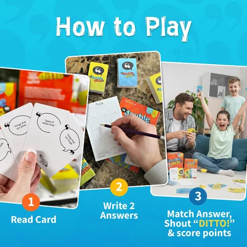 Miniatura 3 de Juego de inspiración Double Ditto, juego de mesa para fiesta familiar