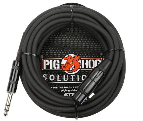 Miniatura 3 de Pig Hog PX-TMXF3 Cable Adaptador TRS de 1/4" a XLR, 0.91 m