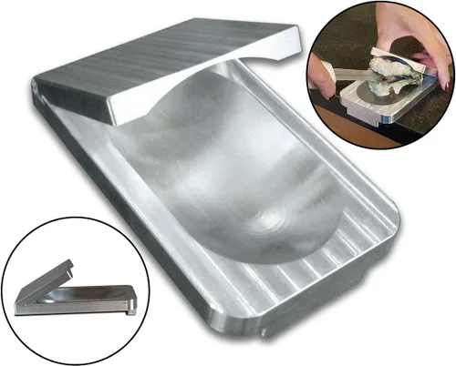 Miniatura 2 de The Easy Oyster Opener Shucking Tool - Aluminio sólido (paquete único de ángulo fijo)
