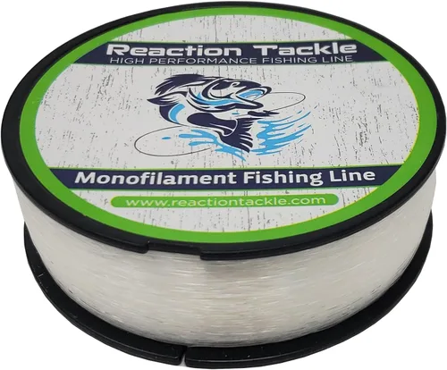 Miniatura 18 de Reaction Tackle Línea de Pesca de Monofilamento - Nylon Mono Fuerte y Resistente a la Abrasión, Lanzamiento Suave y Largo - Baja Memoria - Línea