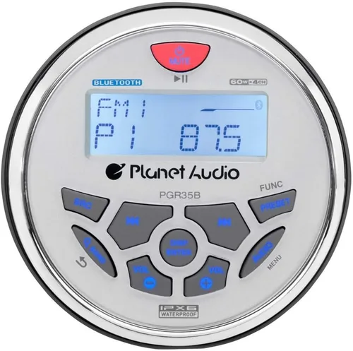 Miniatura 2 de PLANET AUDIO PGR45B Medios digitales de Bluetooth para radio marítimo, Gris