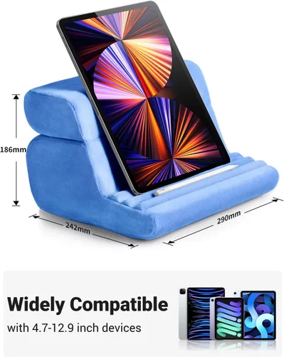 Miniatura 6 de UGREEN - Soporte de tableta para almohada en la cama con soporte suave para el regazo con 3 ángulos de visión ajustables, accesorios para el hogar