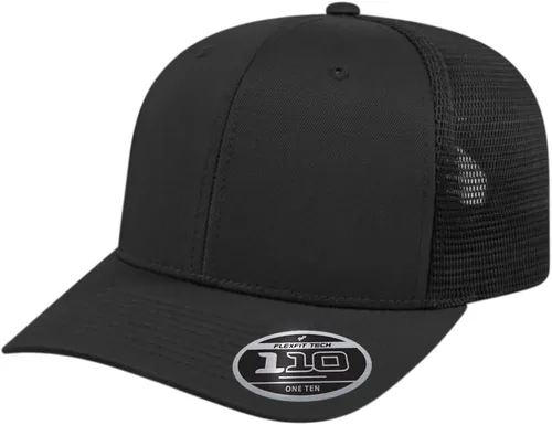 Miniatura 66 de Cap America i8502 Flexfit 110 Premium - Gorra de camionero de perfil medio con 6 paneles de malla trasera con protección UV y cierre ajustable Azul