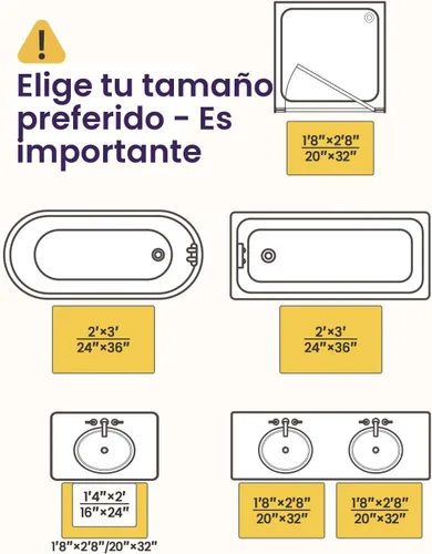 Miniatura 2 de DEXI Alfombrillas de baño para el baño 16x24, alfombra de baño antideslizante lavable, alfombrilla de baño de chenilla gruesa y suave absorbente