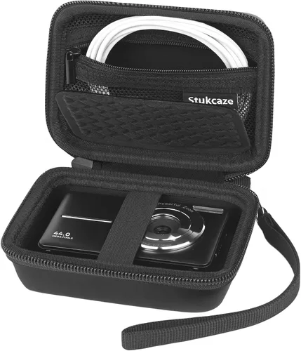 Funda para cámara digital compatible con Canon G7X, SX 740, Camkory FHD 1080P, Kodak FZ55-BK, FZ45-BK Funda para cámara digital compacta, pequeña