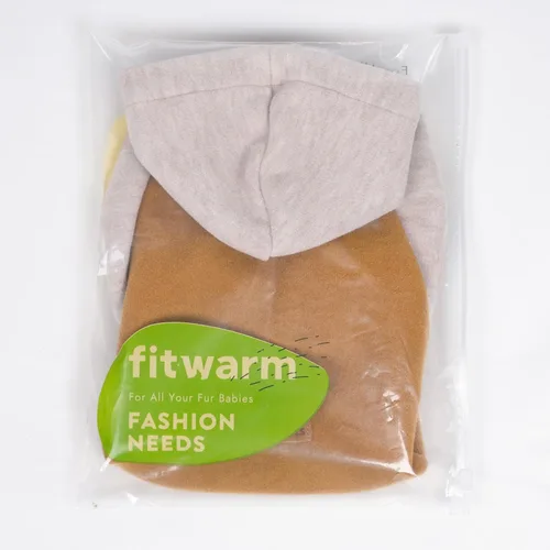 Miniatura 9 de Fitwarm - Sudadera con capucha para perros con bloques de color, ropa de invierno para perros pequeños niño niña, sudadera con capucha ligera